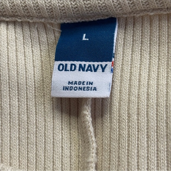 Old Navy Rib-Knit Midi Shift Dress, Oatmeal, Size L | 3317 - Picture 8 of 10